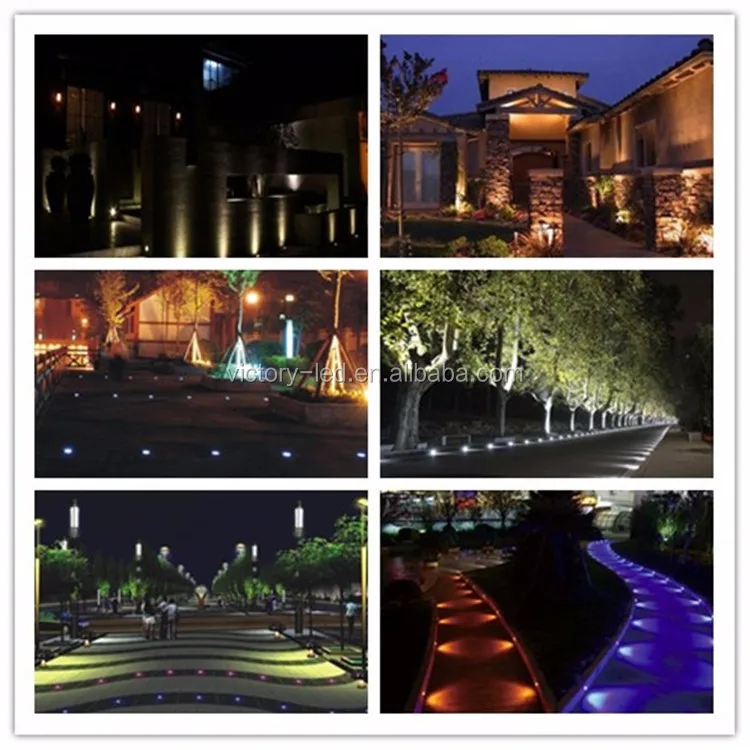 Colour changeable led Plinth and Floor light waterproof IP68 12VDC 12w Led inground light