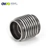 Flanged 201 / 304 Corrugated Hose Exhaust Stainless Steel Bellows
