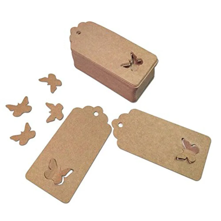 

Hollow Butterfly Wedding Gift tags Kraft Paper Hang Tags, Wedding Gift tag, Brown/white /black