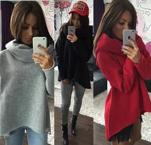 S-XL Christmas clothes 2016 New Arrival Women Winter Hoodies Scarf Collar Long Sleeve Fashion Casual Style Autumn Sweatshirts