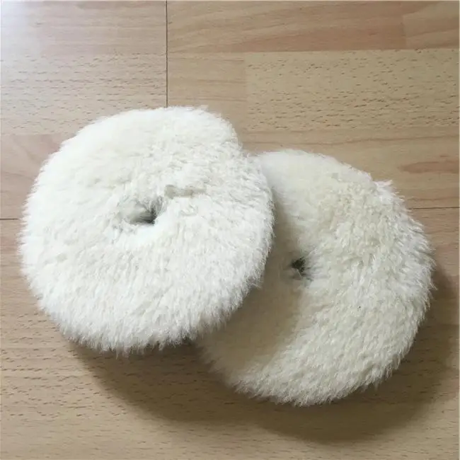 

Cheap price 6'' Wool polishing pad Lamb skin wool pad