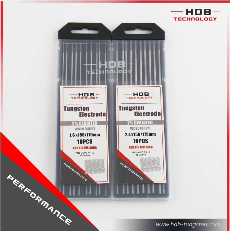 2 Ce Grey Ceriated Tungsten Electrode/tig Welding Electrodes For Ac,Dc