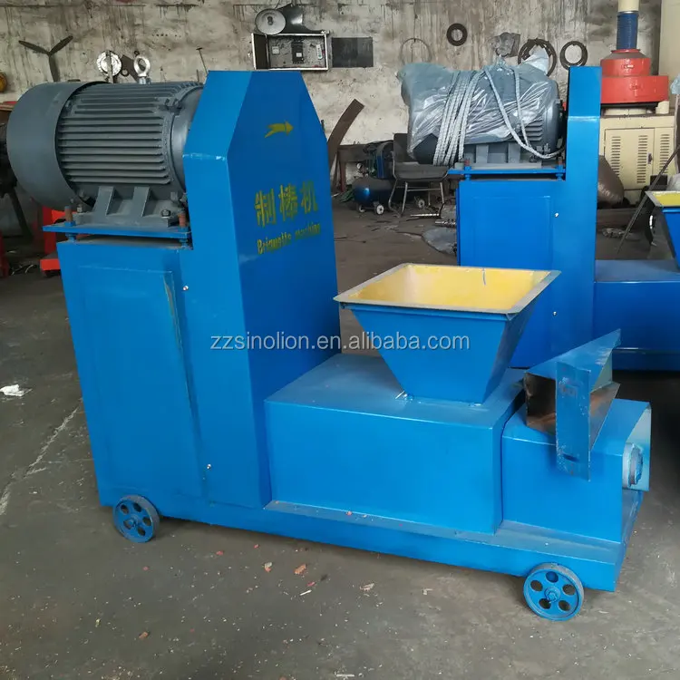 wood sawdust briquetting press machine