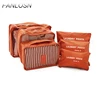 6 Set Packing Cubes with Laundry Pouch Bag Travel Luggage Organizer
