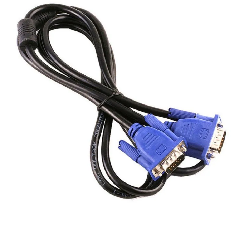 

3+6 VGA cable 15pin male to male computer video monitor cable, Balck