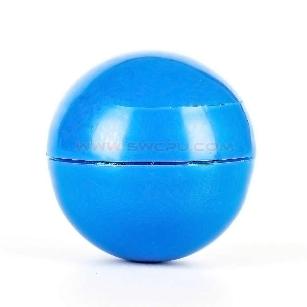 plastic balls that open in half