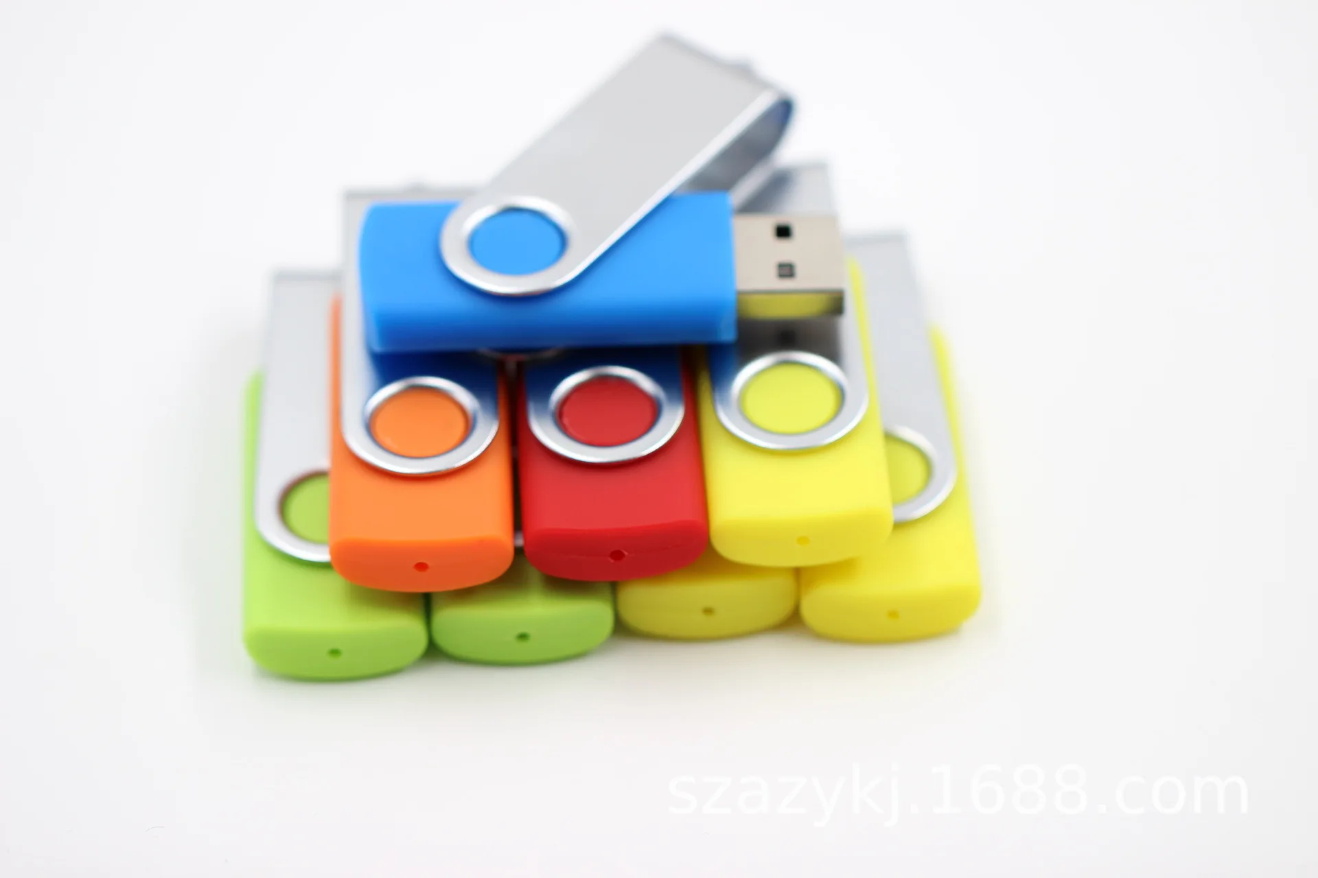 Colour Metal USB Wholesale Pendrive Creative U Disk Custom Logo USB Memoria 2GB 4GB 16GB 32GB 64GB 128GB - ANKUX.COM