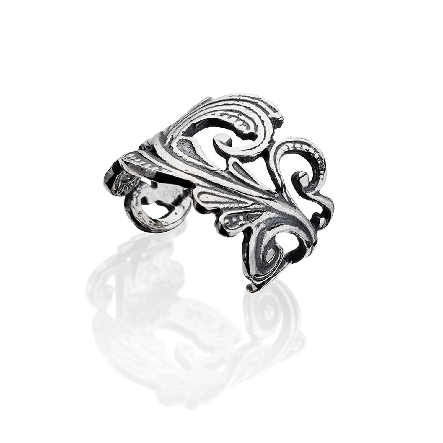 Sampson Ear Cuff - Fake Piercing - Fake Conch Piercing - Non Pierced Conch Cuff - Sterling Silver