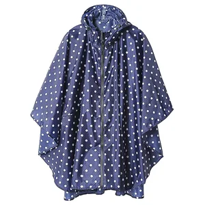 Image of Outdoor lightweight foldable raincoat EVA eco-friendly fashion Women hooded poncho raincoat