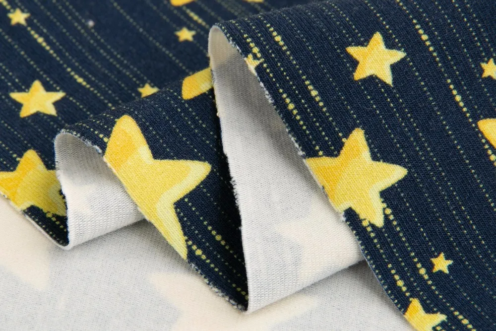 custom fabric printing stretch cotton jersey knit cloth material fabric