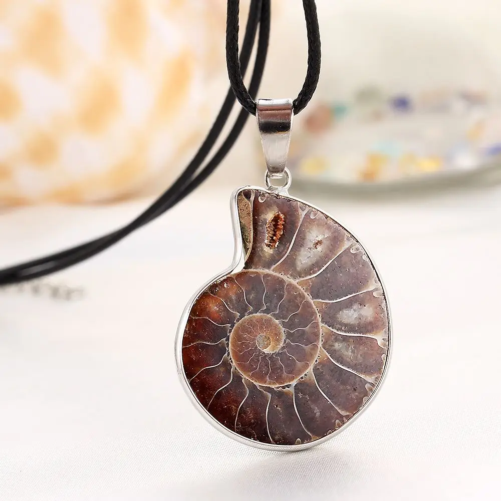 

Tryme 2016 Fashion Natural Stone Snails Pendant Necklace Charm Sea Slide Seashell Necklace Women Statement Accessories, N/a