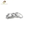 High Quality Wedding Ring Sterling 925 Silver Romantic Prong Setting Princess Cut Zircon Women's Three Pieces Wedding Rings