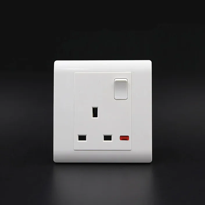 BIHU Home and hotel Wall socket 13A single socket with switch UK