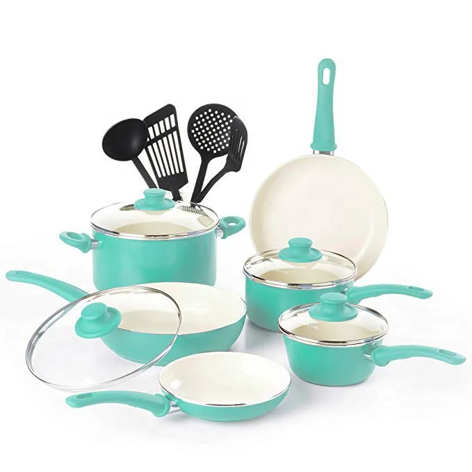 High Quality Ceramic Coating Cookware Non Stick Aluminium Cookware Set