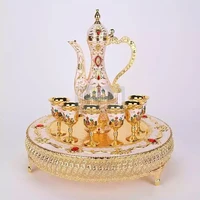 

luxury Best Selling Products Aftaba Set/ Liquor Set / POOJA ZEMZEM SET liquor gift set With wave tray