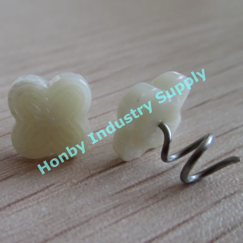 New shape head 13mm Ivory color plastic head Twist Lock Pins