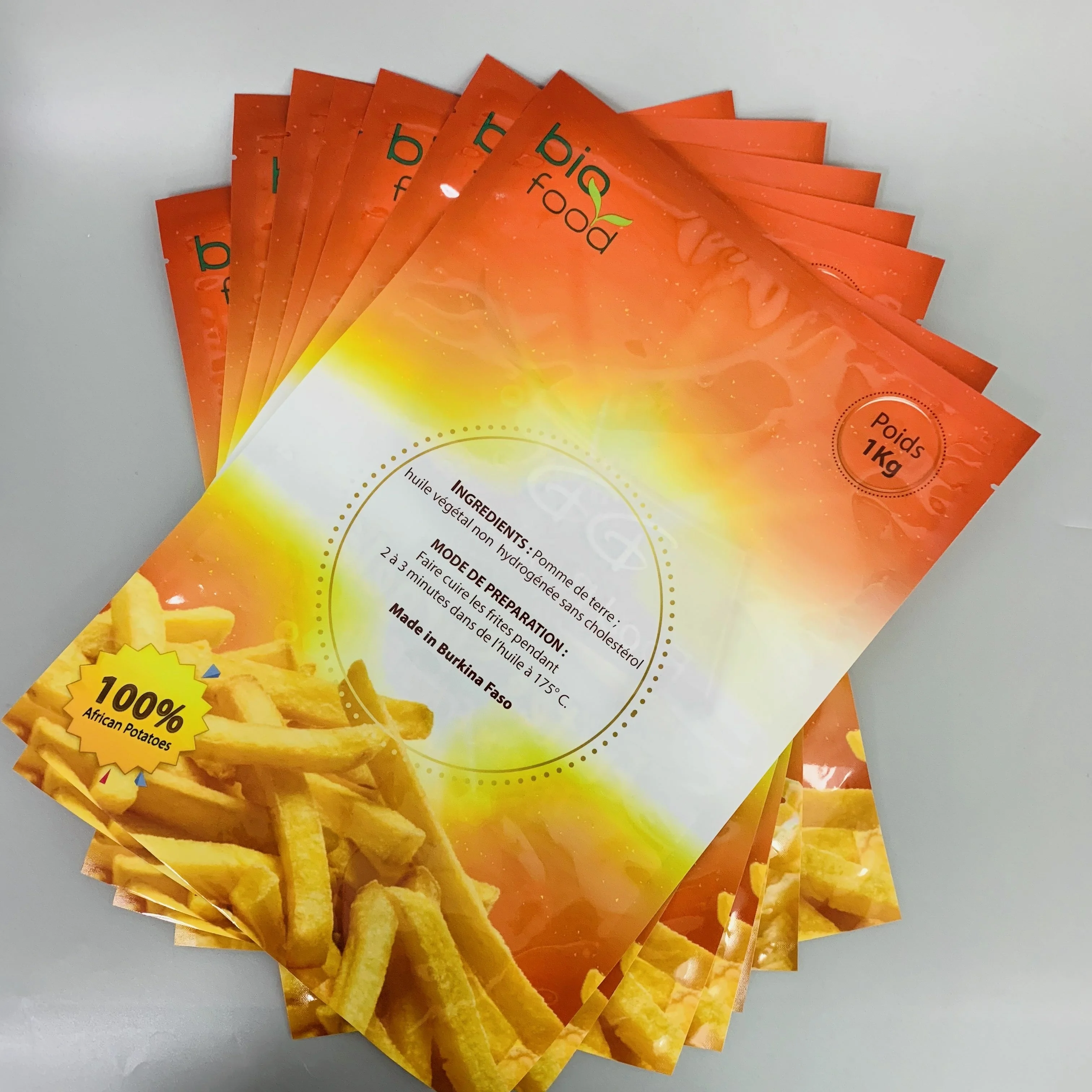 frozen french fries packaging bag