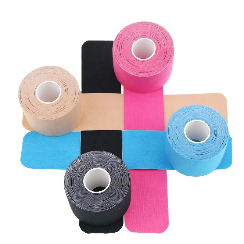 
5% spandex high density 5cm*5m flexo stretchable sticky pre cut kinesiology tape 