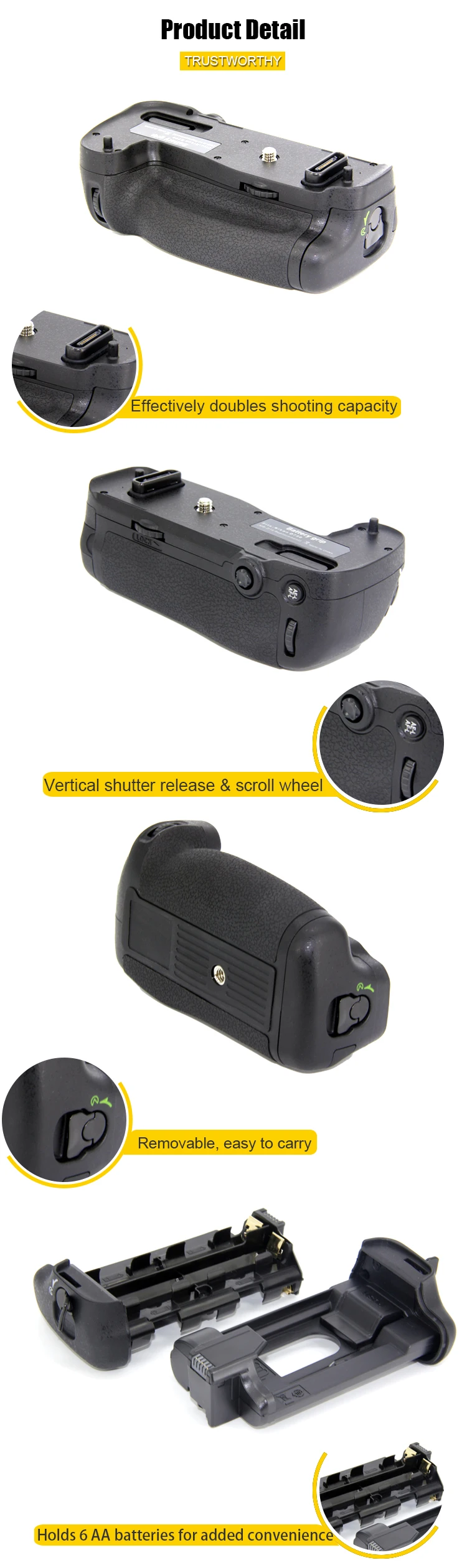 Battery Grip For Nikon D750