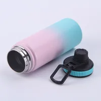 

18/8 Wholesale hydro Wide Mouth double wall vacuum flask insulated stainless steel water bottle 18oz 32oz 48oz 64oz