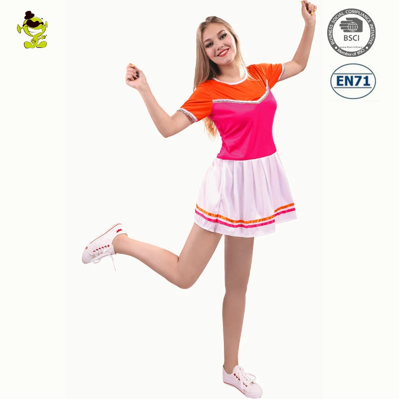 

Carnival Party sexy adult women cheerleading costume school uniform