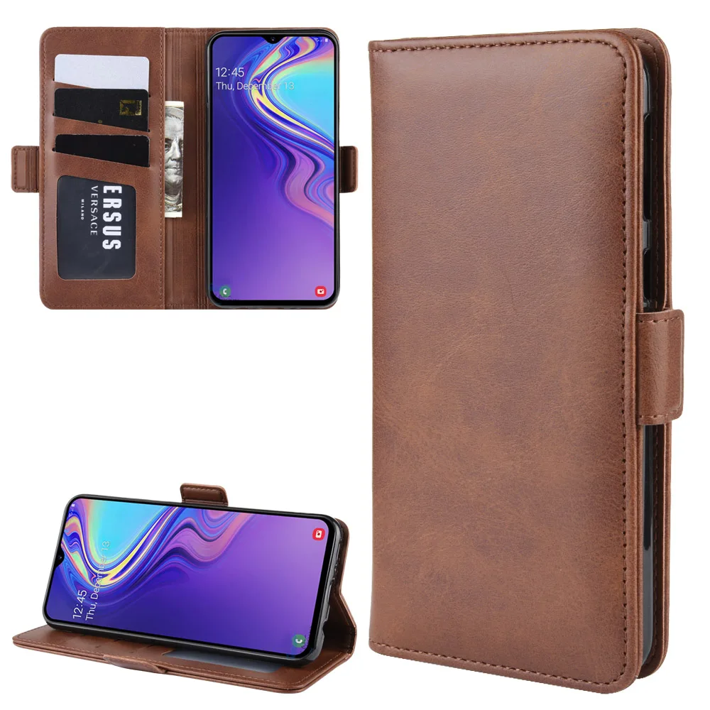 

Side Magnetic Buckle Crazy House Pattern Wallet Leather Phone Case For Samsung Galaxy M20, 5 colors