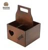 Vintage Wooden Wine Beer Carrier with 4 compartments 2019