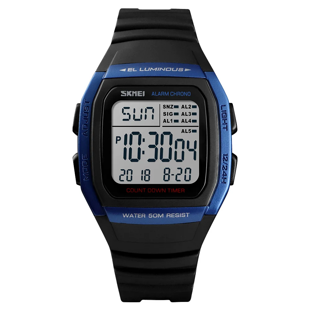 

Wholesale SKMEI 1278 Outdoor Sport Men Digital Waterproof Wristwatches Relogio Masculino