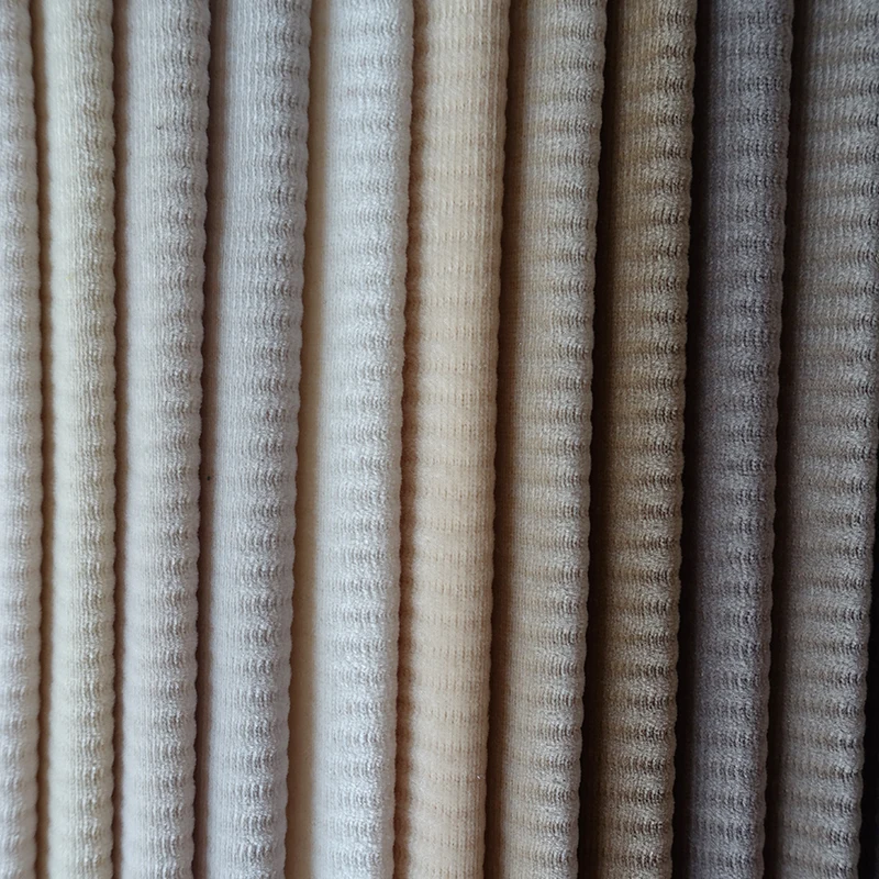 
2018 New wholesale spandex corduroy velvet fabric for trousers and pants 