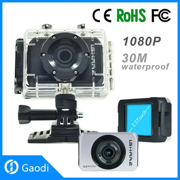 S4000 cheap action camera 60fps touch 2'' LCD cheap action camera 60fps wholesale Shenzhen