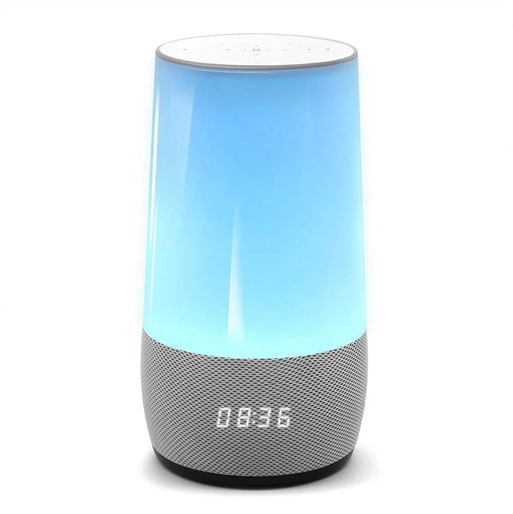 

Amazon Alexa Built-in Multi-Color LED Desk Light Lamp V4.0 BT Smart Speaker Home Stereo Audio Voice Control 2.4G WiFi network