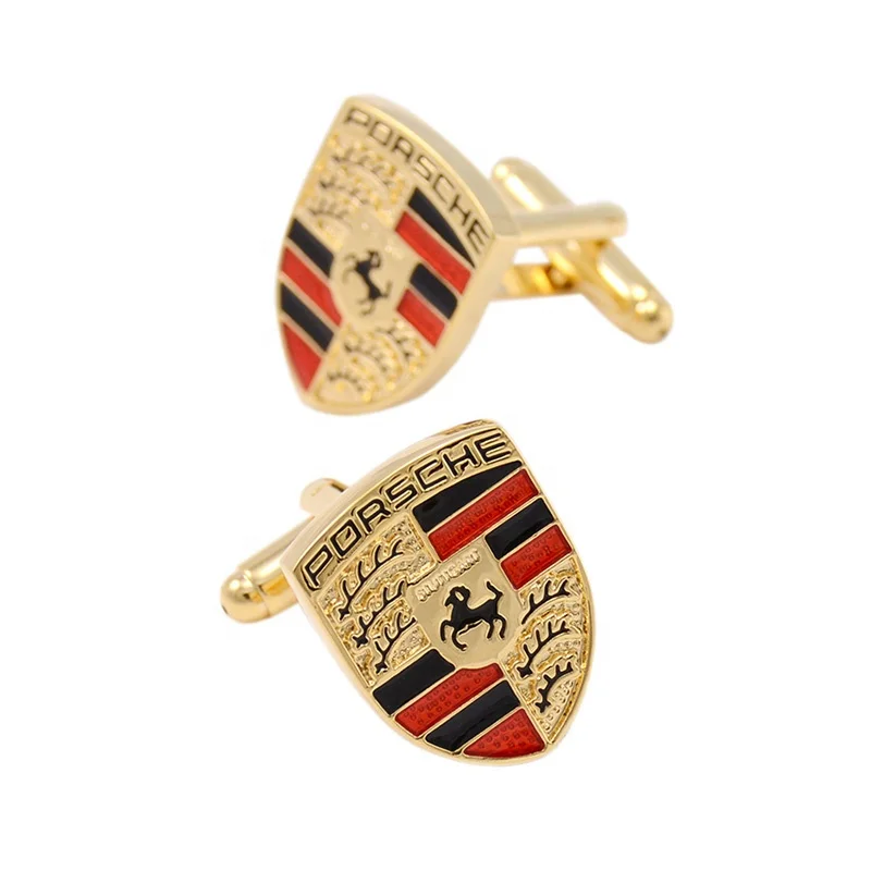 

Factory custom car logo cufflinks for mens shirt, Gold