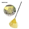 VERTAK 2 in 1 telescopic leaf rake garden adjustable folding rake/grass rake