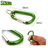 Quality Swivel aluminium carabiner with keyring jewelry snap hooks keychain retractable spring carabiner