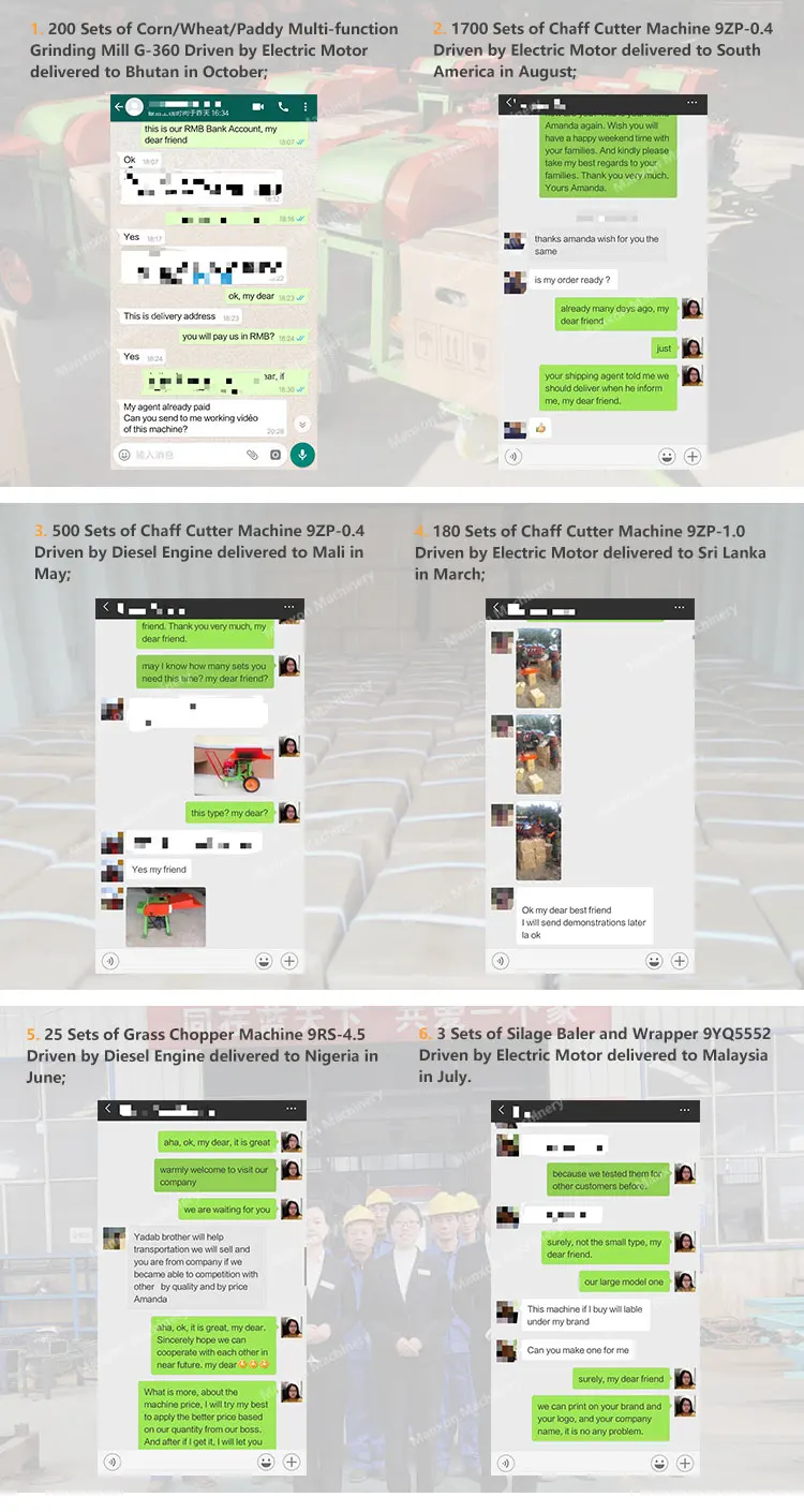 Factory Price Agriculture Machine Straw Forage Chopper Silage Chopper