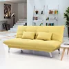 Modern Italian wooden transformer three fold sofa bed mechanism smart living room storage box folding sofa bed