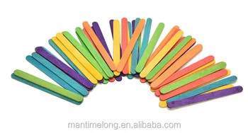 50pcs Wooden Lollipop Popsicle Sticks Party Kids Crafts Ice Cream