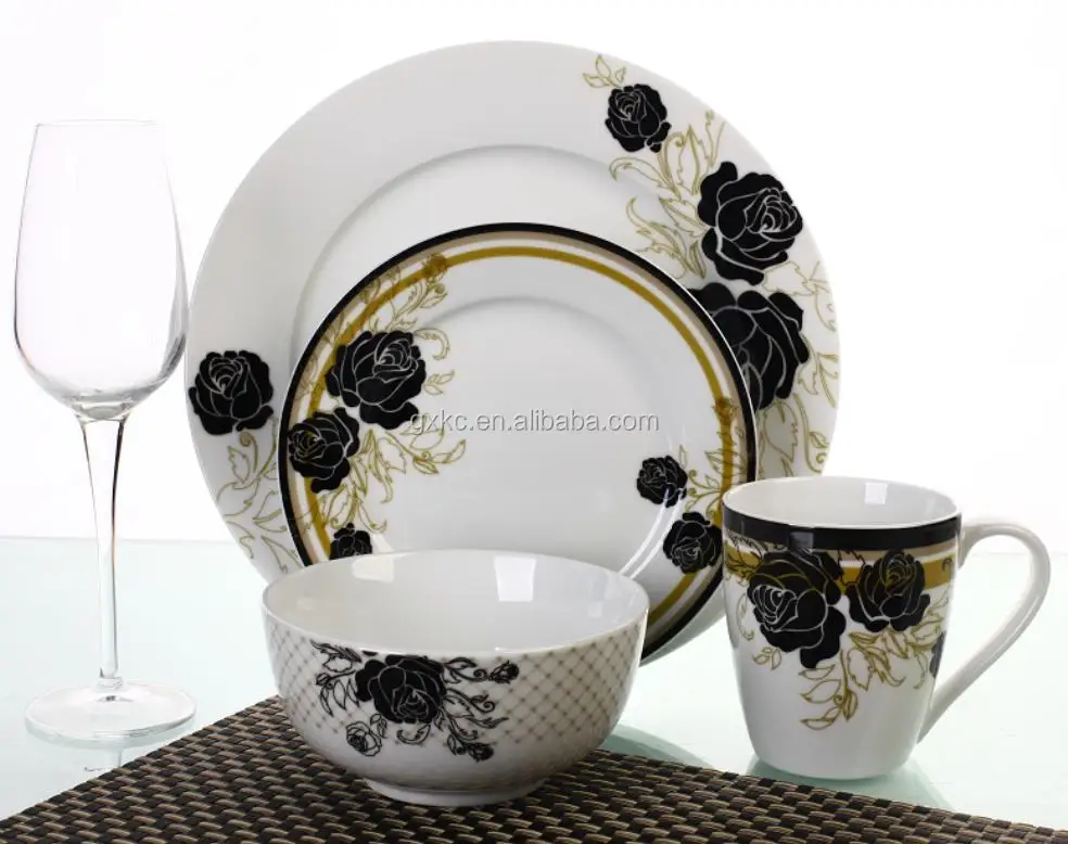 Wholesale Porcelain Custom Dinner Set For Home Buy Dinner Set,Custom