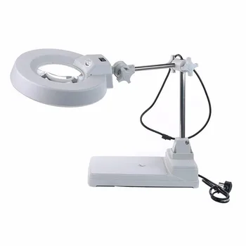 table magnifying glass with light