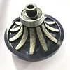 Segmented Granite Limestone Diamond Router Bits M14 Threaded