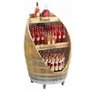 custom barrel wood pop merchandising retail display for beer scotch whisky brandy wine tequila liquor rum Cognac cocktail