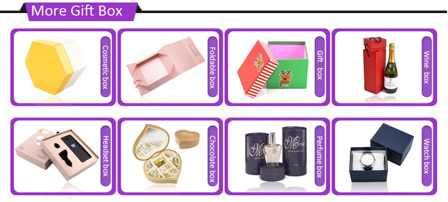 Different Sizes Cardboard Packaging Eyelash Paper Cosmetic Storage Box
