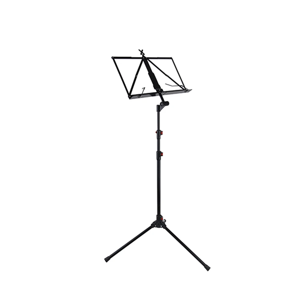 

Accuracy Stands MSS600 Musical Instrument Adjustable Folding Sheet Music Stand, Black