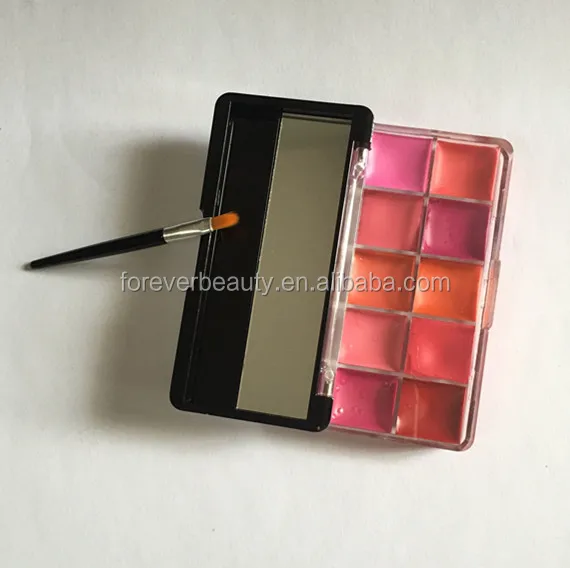 

Factory direct wholesale professional high quality 10 color lipgloss pallet