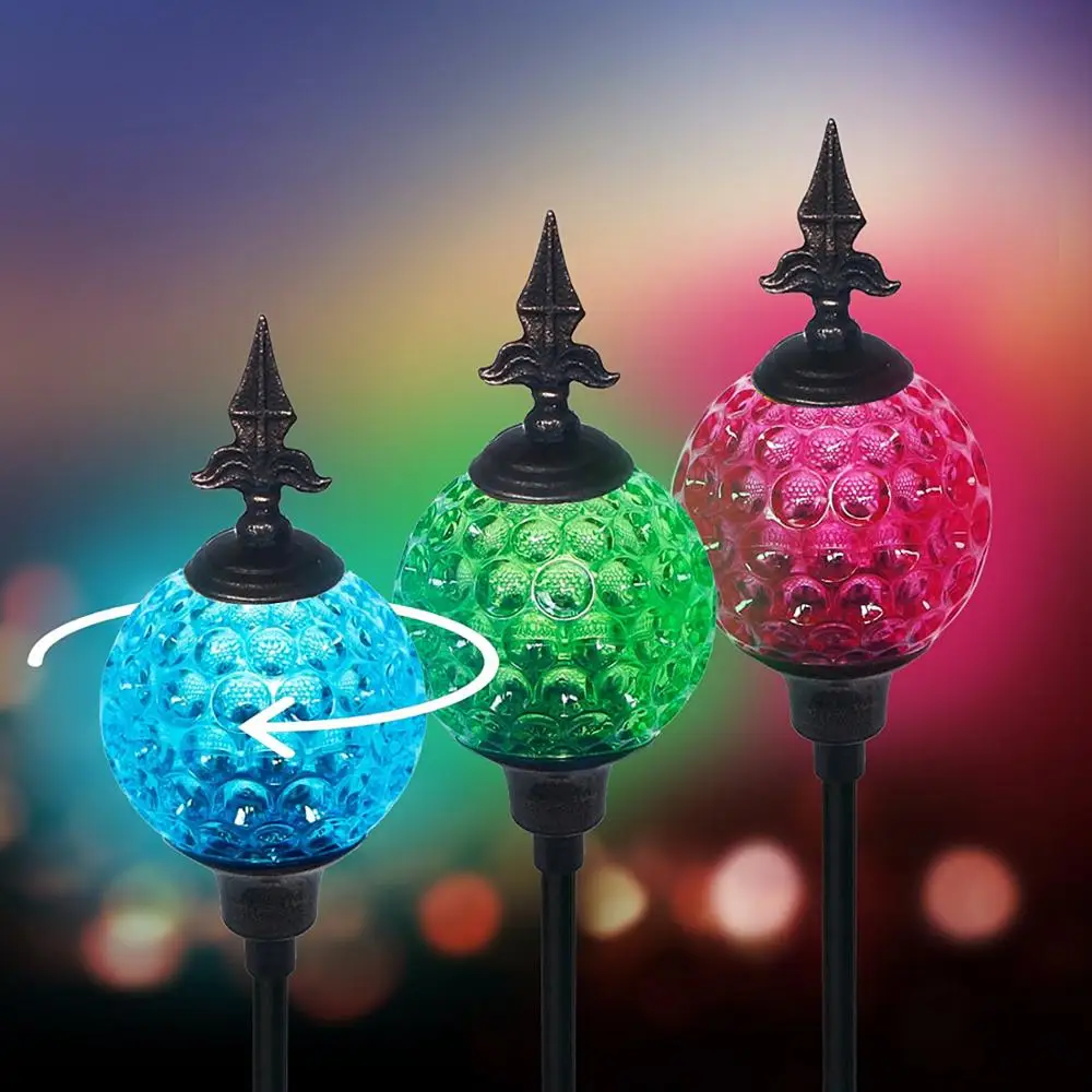 Solar Rotating Plastic Outdoor Globe Lights Garden Globe Lights Buy Plastic Outdoor Globe