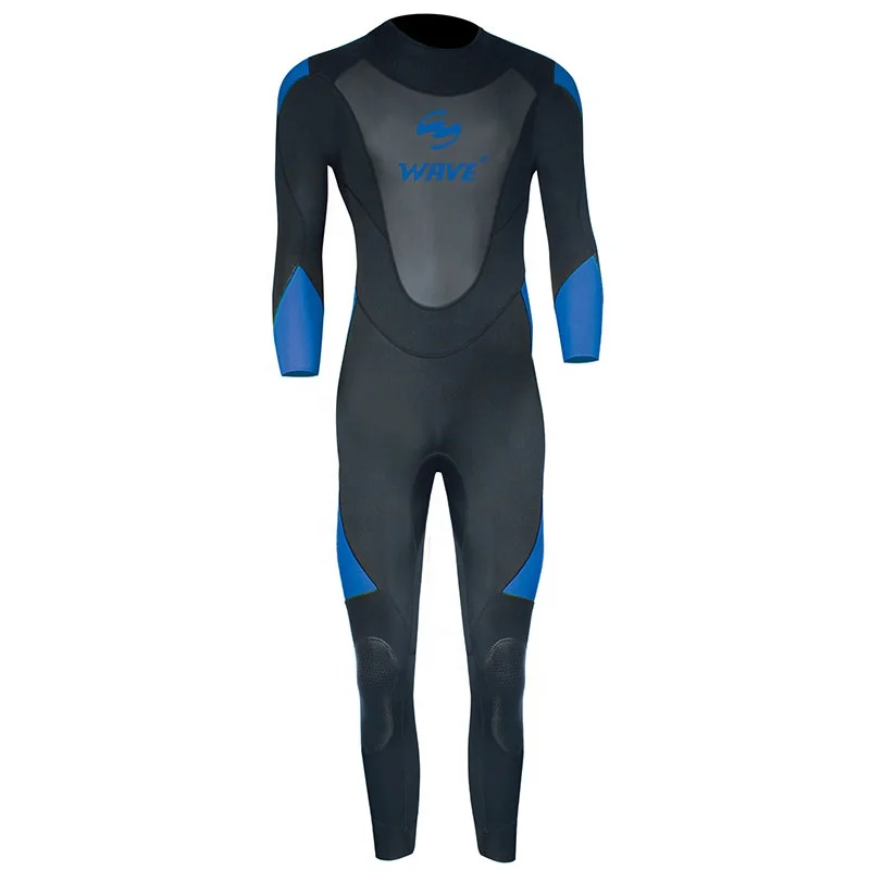 

Custom design diving surfing wetsuit spearfishing, Black/yellow, black/blue