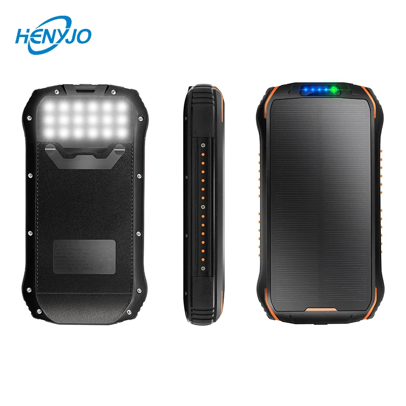 

Hot New Products Shenzhen Portable Solar Powerbank Waterproof Dustproof Outdoor Solar Panel Charger Power Banks