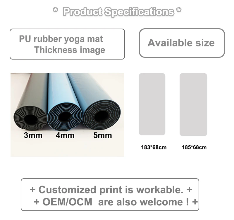 Weco friendly pu yoga mat