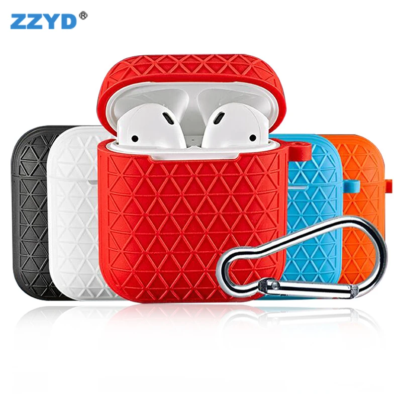 

ZZYD Wireless Headphone Charging Case Blue tooth Silicone Phone Protective Cover for Air pod, N/a