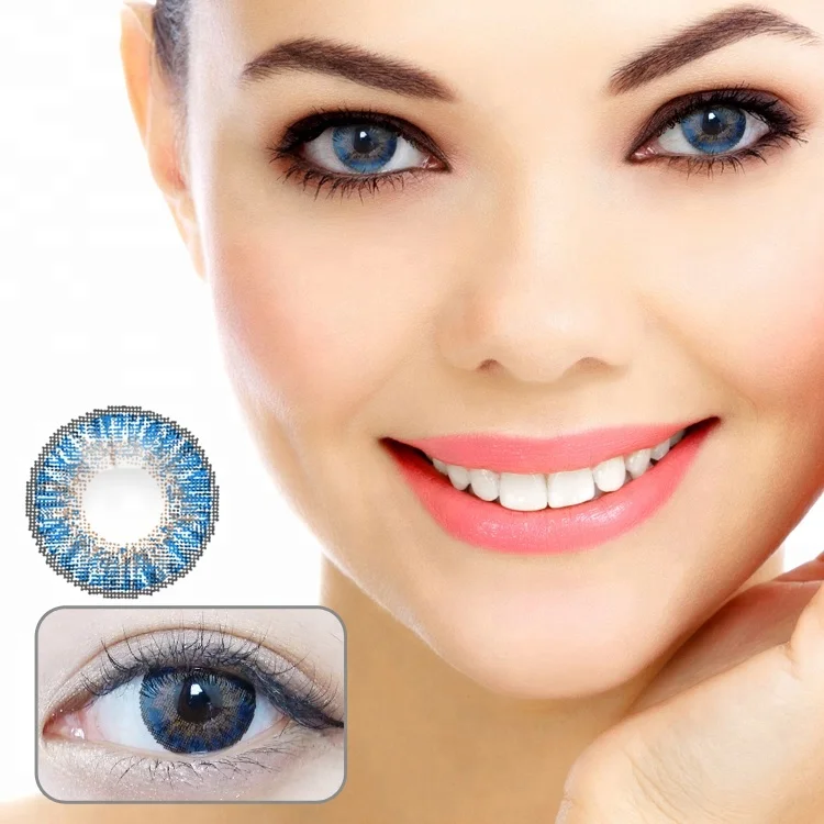 

Realcon natural new 3-tone color contact lenses for big eyes